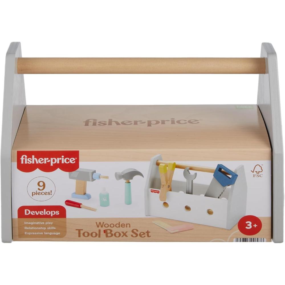 Fisher-Price Wooden Tool Box Set Fisher-Price Wooden Tool Box Set