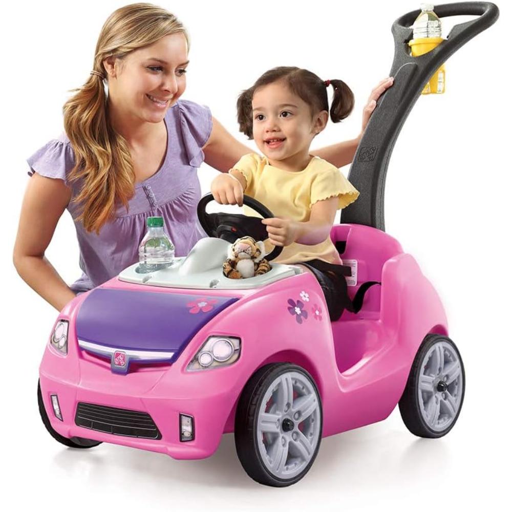 Step2 Whisper Ride II Kids Push Cars Pink