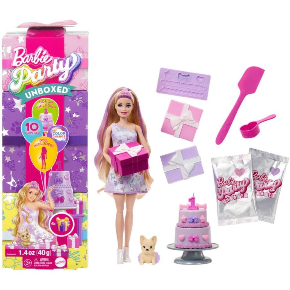 Barbie Party Unboxed Doll Pet Birthday Series Birthday Bows Barbie Party Unboxed Doll Pet Birthday Series Birthday Bows
