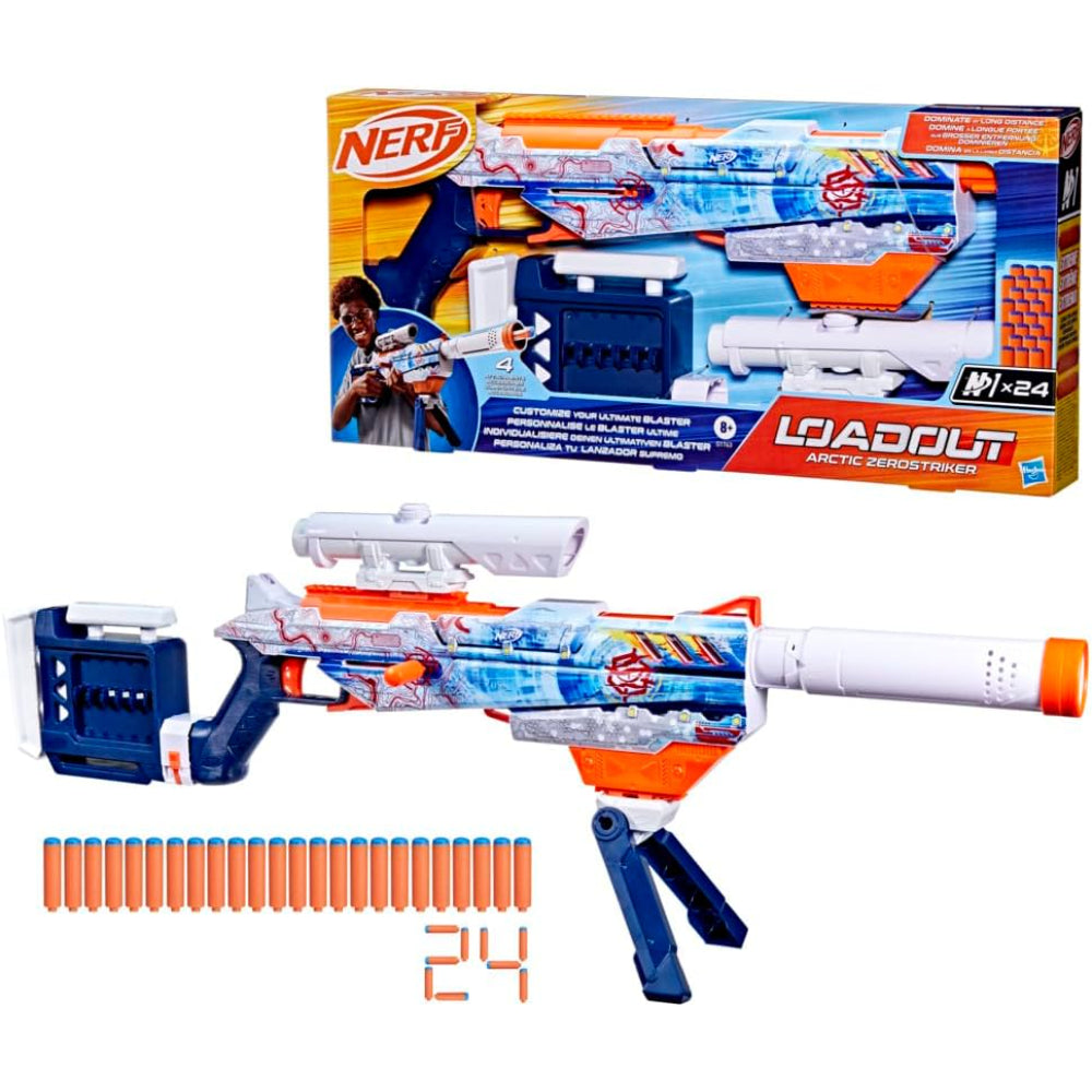 Nerf N Series Loadout Arctic Zero Striker Blaster