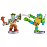 Akedo Tmnt S1 Leonardo Vs Rocksteady