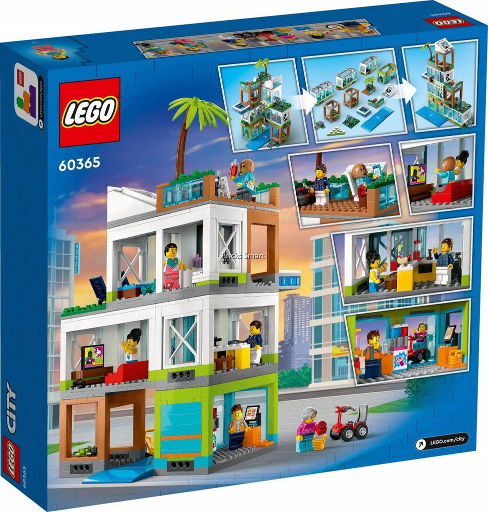 Lego City Apartment Building 60365 Building Toy Set (688 Pieces)