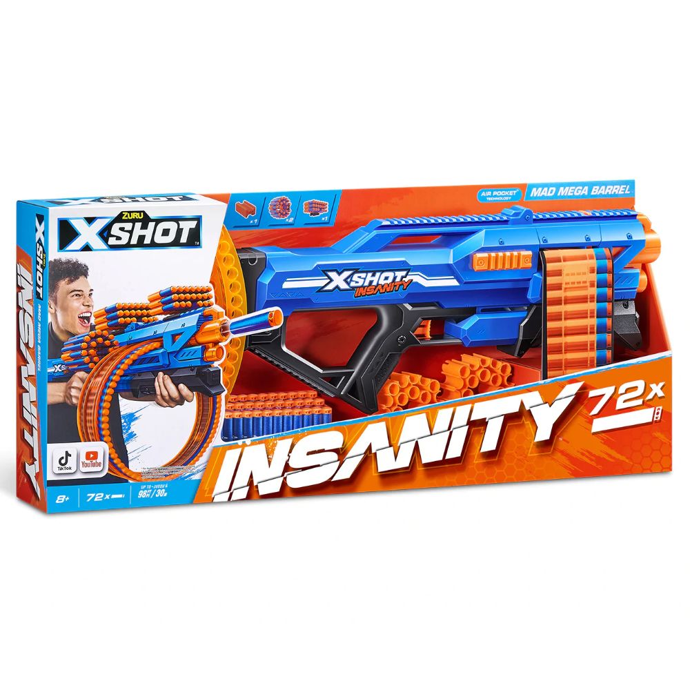X-Shot Insanity Mad Mega Barrel X-Shot Insanity Mad Mega Barrel