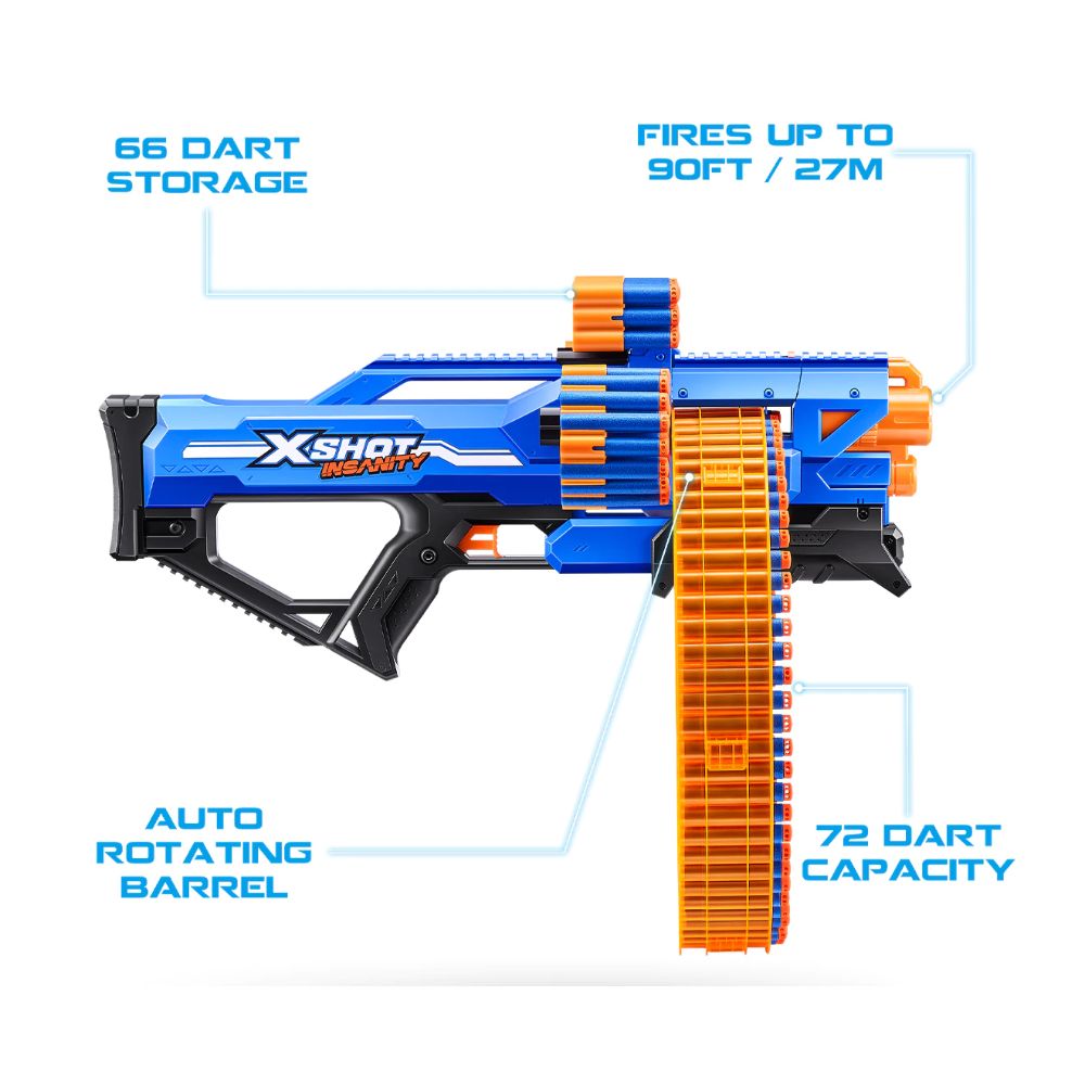 X-Shot Insanity Mad Mega Barrel X-Shot Insanity Mad Mega Barrel