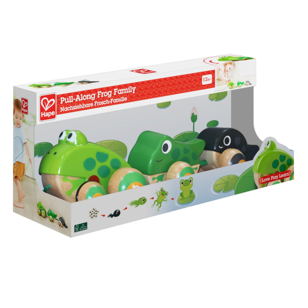 Hape Pull Along Frog Family