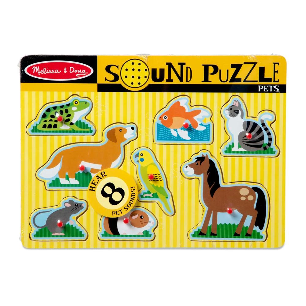 Melissa & Doug Pets Sound Puzzle - 8 Pieces