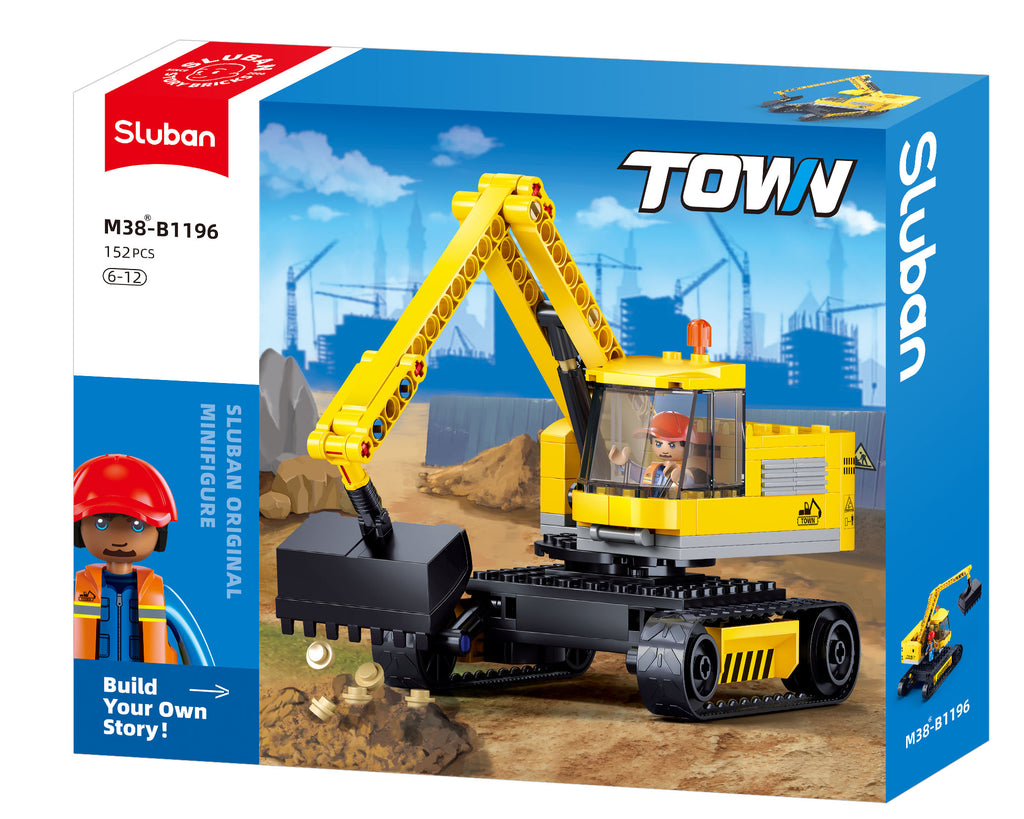 Sluban Town Small Excavator 152 Pcs