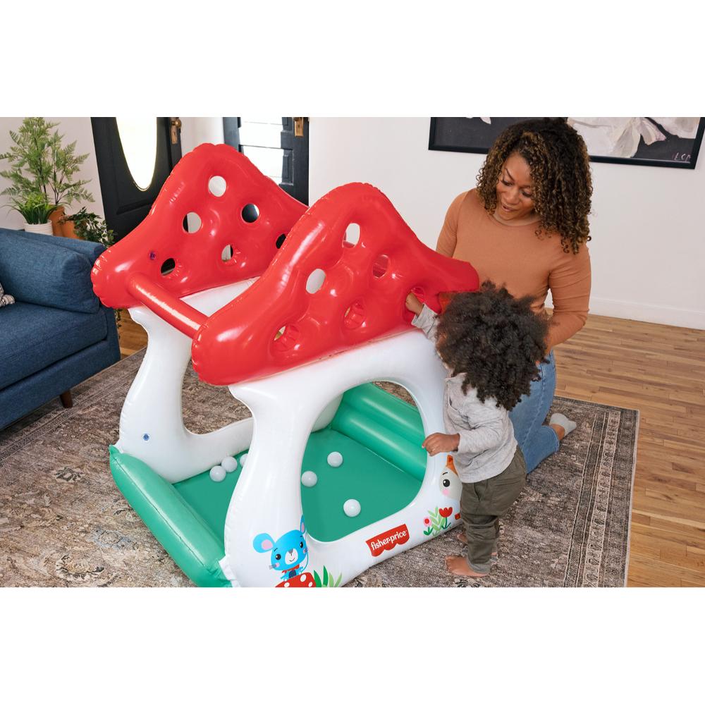 Bestway Fisher Price Merry Mushroom Ball Pit 1.07M X 91Cm X 1.10M Bestway Fisher Price Merry Mushroom Ball Pit 1.07M X 91Cm X 1.10M