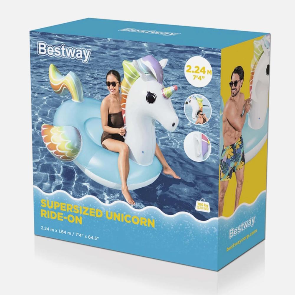 Bestway Supersized Unicorn Rider.2.24M X 1.64M.