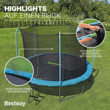 Bestway Xtreme Air Trampoline, Dark Blue, Youth 6+ 3.66M X 2.78M
