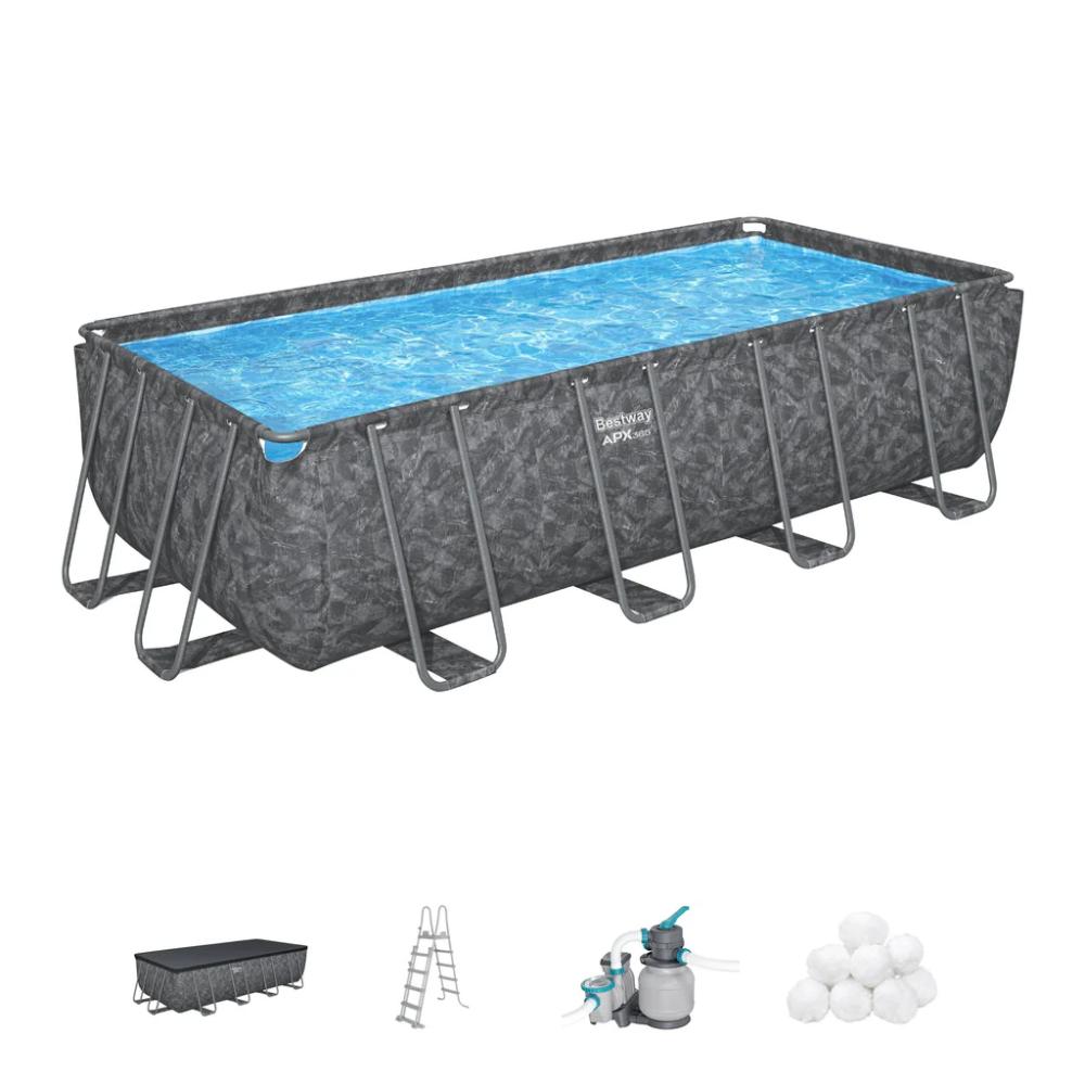 Bestway Rectangular Pool Set 5.49M X 2.74M X 1.32M Bestway Rectangular Pool Set 5.49M X 2.74M X 1.32M