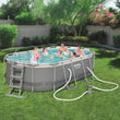 Bestway Power Steel 13Ft11In X 8Ft2In.X 39.5In/4.24M X 2.50M X 1.00M.Oval Pool Set