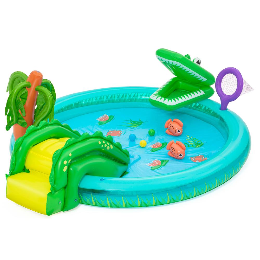 Bestway Crocodile Cove Play Center 2.24M X 1.81M X 72Cm Bestway Crocodile Cove Play Center 2.24M X 1.81M X 72Cm