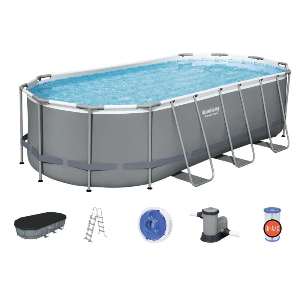 Bestway Oval Pool Set 5.49M X 2.74M X 1.22M