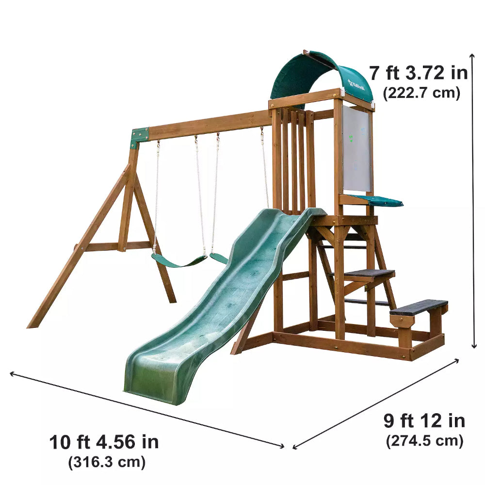 KidKraft Wilderness Point Wooden Swing Set KidKraft Wilderness Point Wooden Swing Set