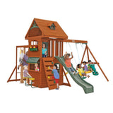 Kidkraft Ridgeview Deluxe Clubhouse Wooden Swing Set