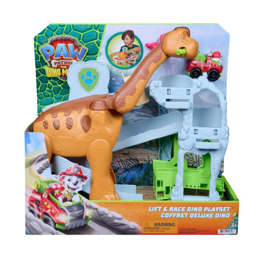 Paw Patrol The Dino Movie Lift & Race Dino Deluxe Playset