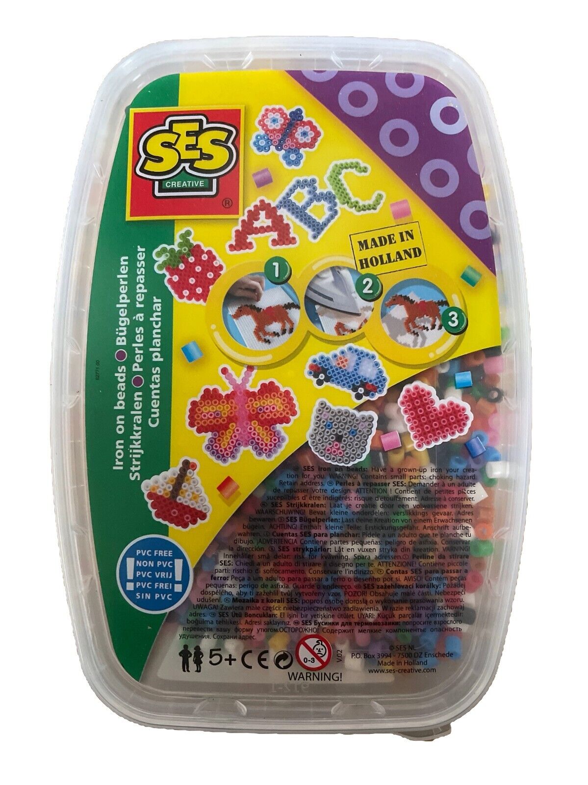 SES Box of beads 7000 pcs mix col