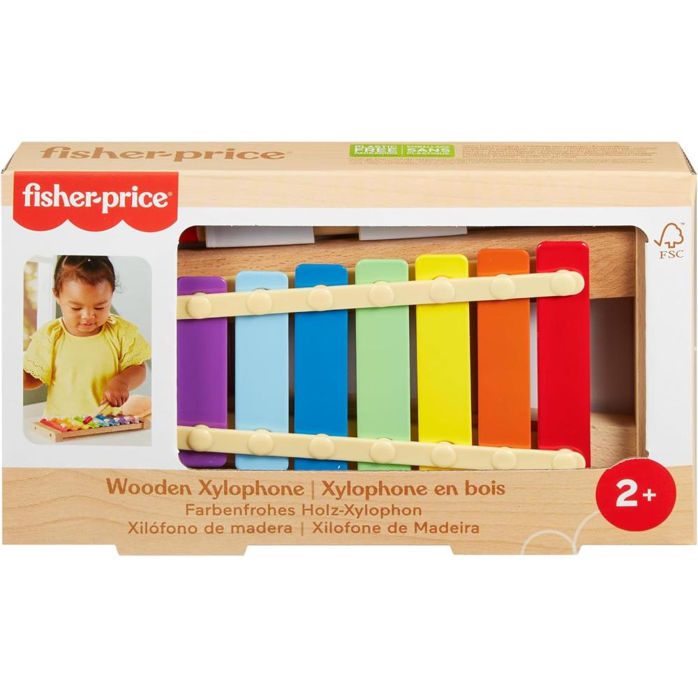 Fisher-Price Wood Toddler Toy Xylophone