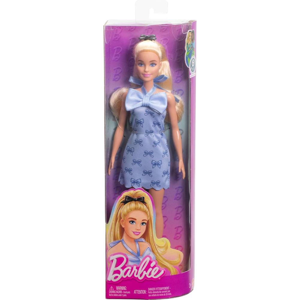 Barbie Fashionistas Doll in Blue Bow Halter Dress