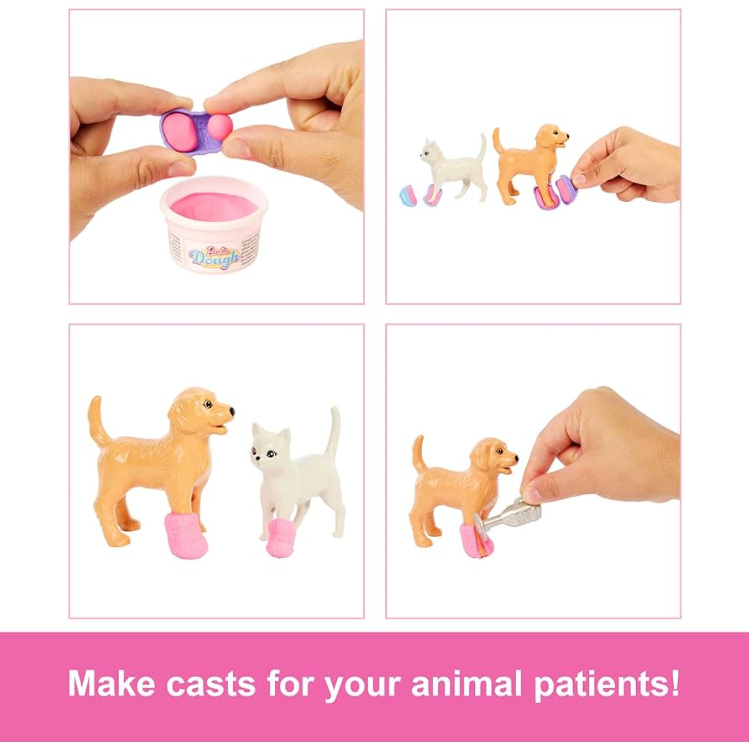 Barbie Fast Cast Pet Vet Clinic Playset with doll