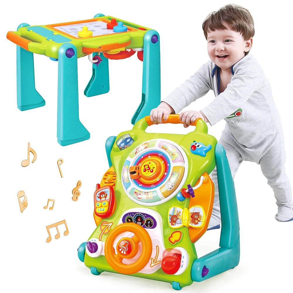 Hola 3-in-1 Baby Walker and Activity Table with Light & Music