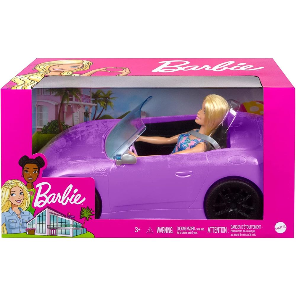 Barbie Glam Convertible Vehicle with Doll