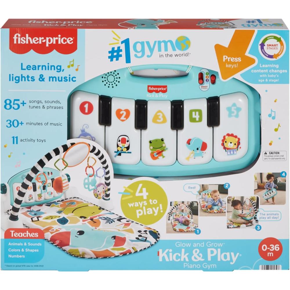Fisher-Price Glow And Grow Kick & Play Gym
