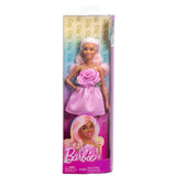 Barbie Fashionistas Doll #238 in Strapless Rose Dress Pink Hair With Barrette Accessory