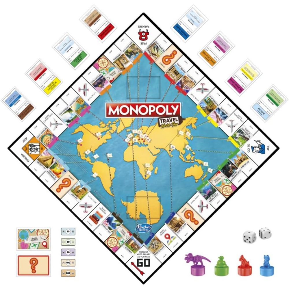 Monopoly Travel World Tour Board Game Monopoly Travel World Tour Board Game