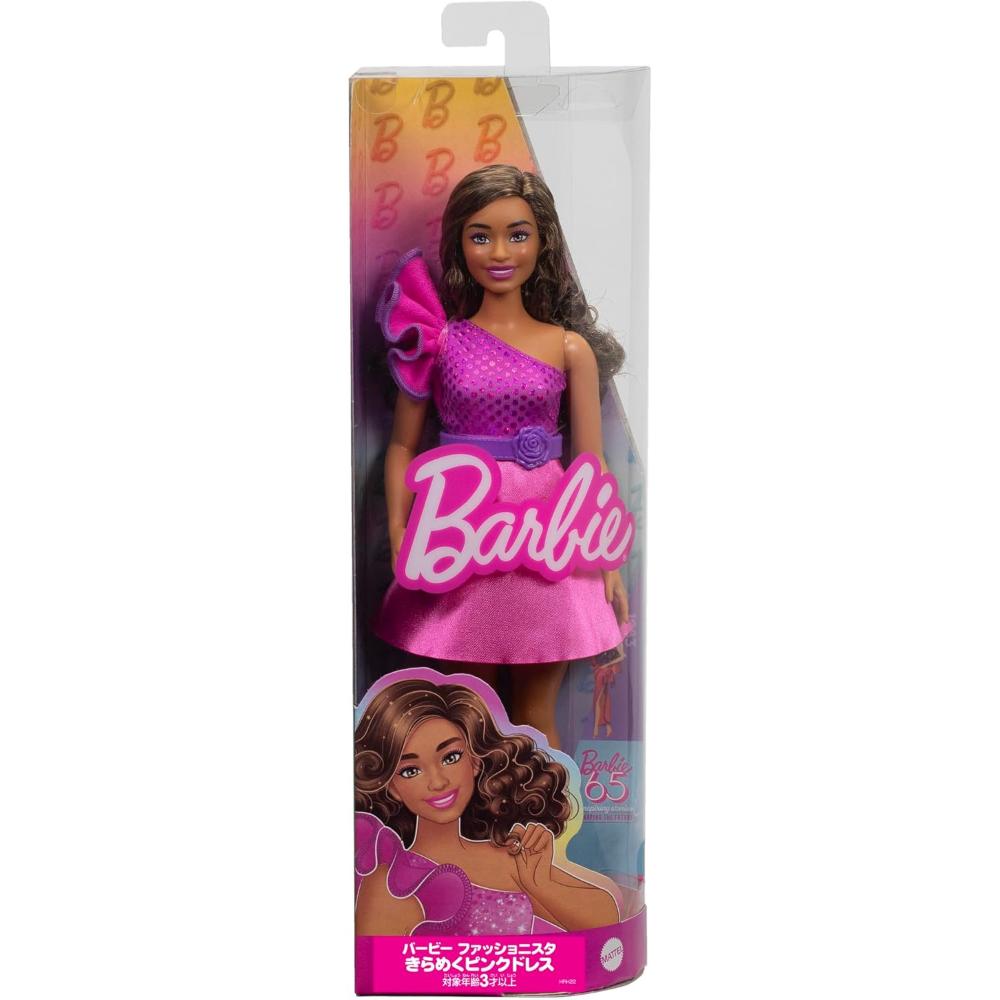Barbie Fashionistas Sparkling Pink Dress Fashion Doll Barbie Fashionistas Sparkling Pink Dress Fashion Doll