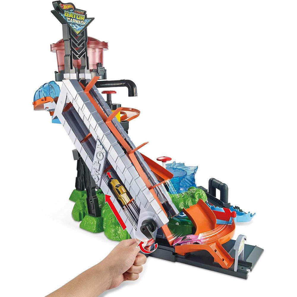 Hot Wheels Color Shifters Ultimate Gator Car Wash Playset Hot Wheels Color Shifters Ultimate Gator Car Wash Playset