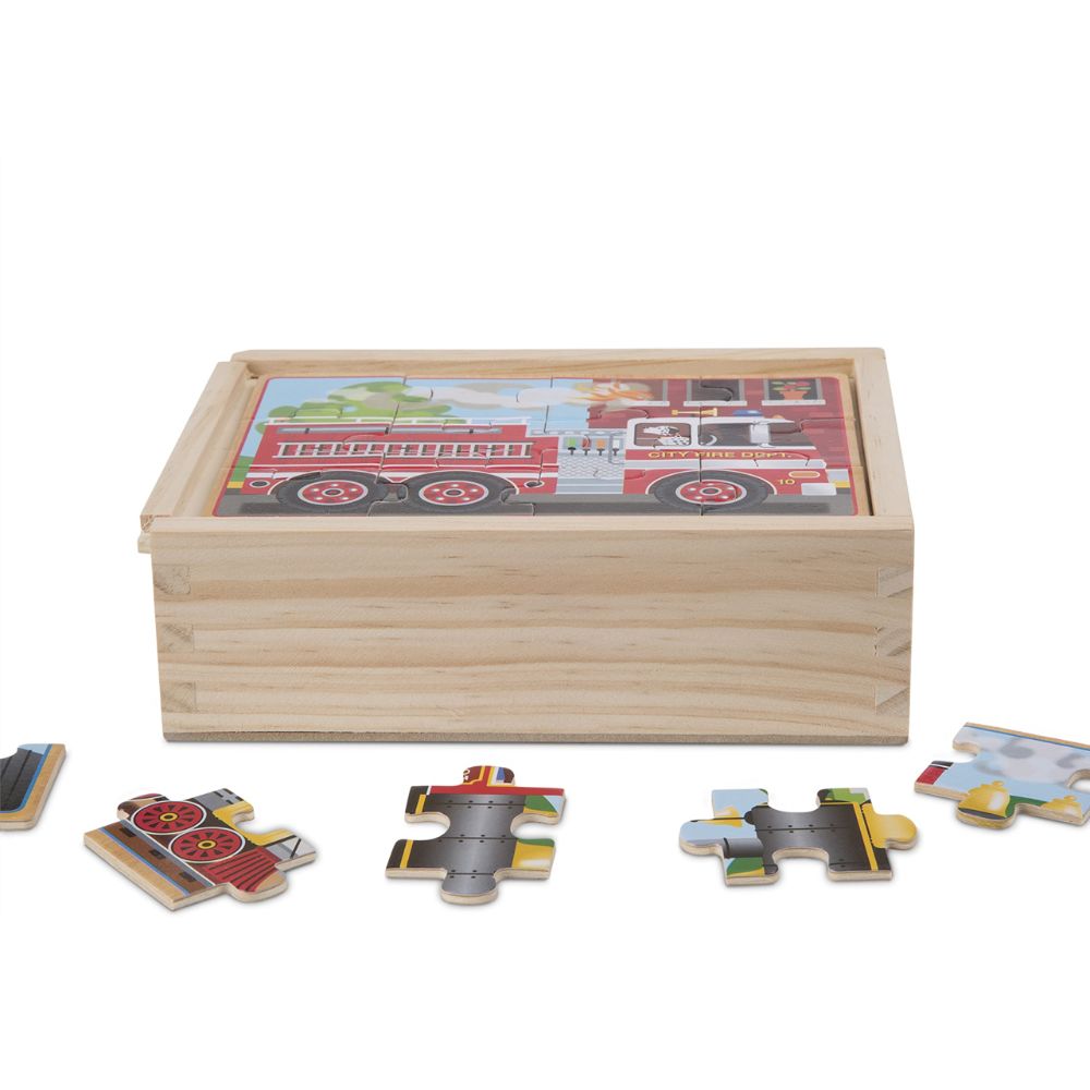 Melissa & Doug - Vehicle Puzzle In A Box