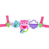 Bright Starts Busy Birdies Carrier Toy Bar Take Along Toy Owl