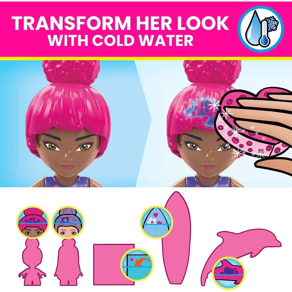 Barbie Mega Construx Color Reveal Dolphin Exploration