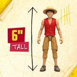 One Piece Monkey D. Luffy 6″ (15 cm) Action Figure with 6 Accessories