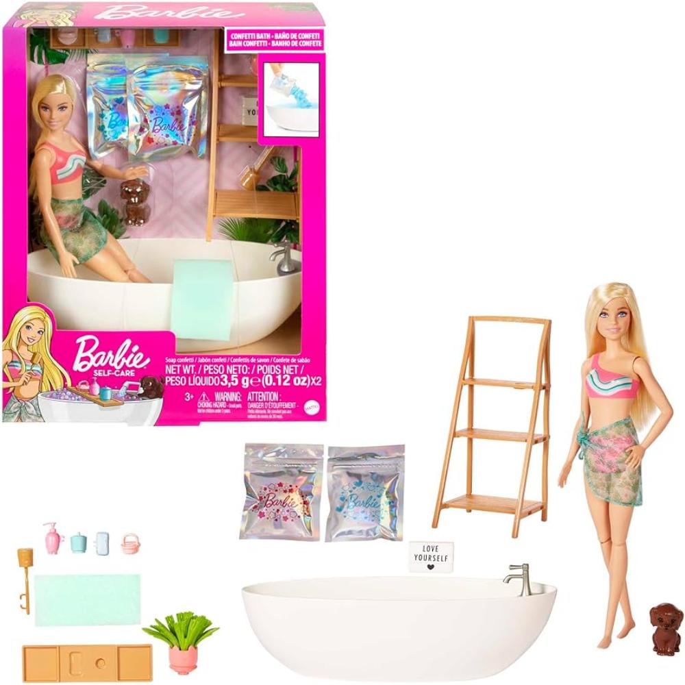 Barbie Soap Confetti Bath Play set Blonde Barbie Soap Confetti Bath Play set Blonde