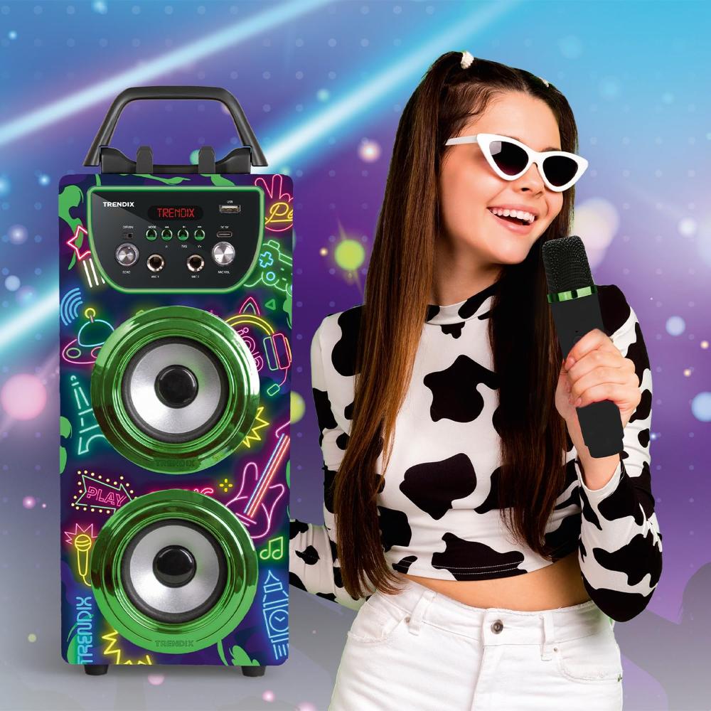 Trendix Karaoke Speaker Set Neon World