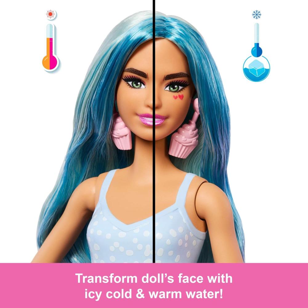 Barbie Pop Reveal Sweet Treat Series Cool Cupcake Fashion Doll & Pet