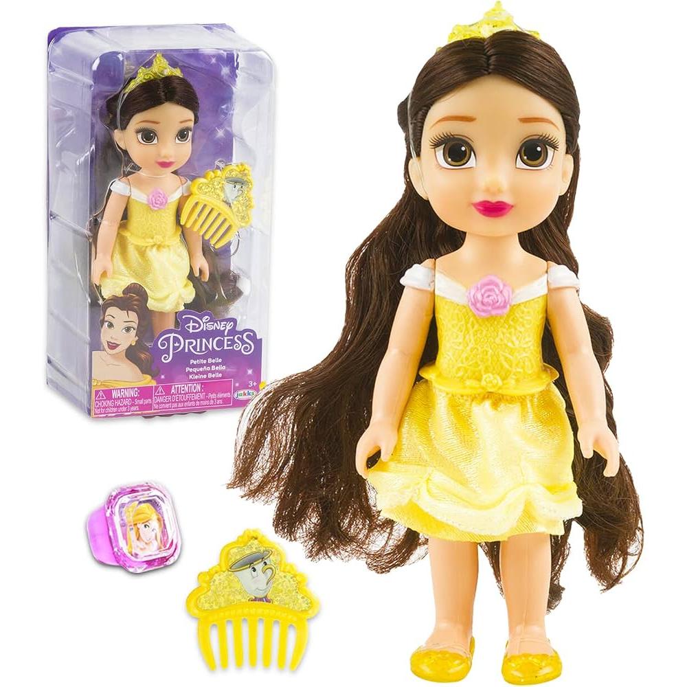 Disney Princess Petite Doll Belle W/Comb 6 Disney Princess Petite Doll Belle W/Comb 6