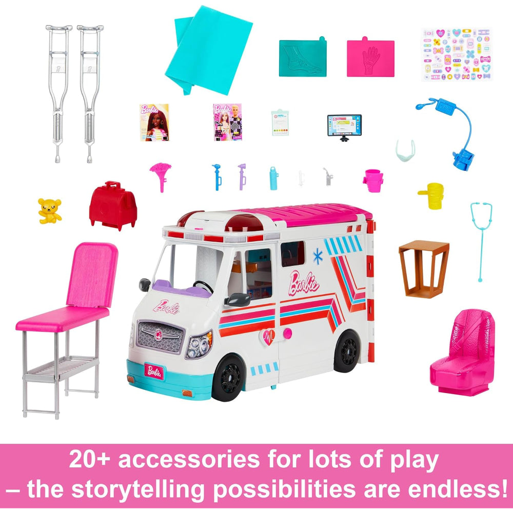 Barbie Careers Transforming Ambulance and Clinic Car Playset