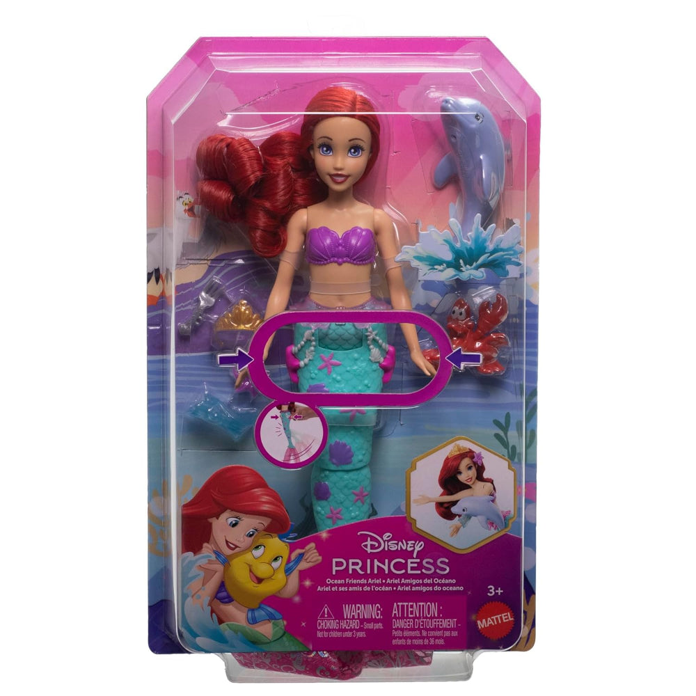 Disney Princess Ariel Swimming Mermaid Fashion Doll with Dolphin
