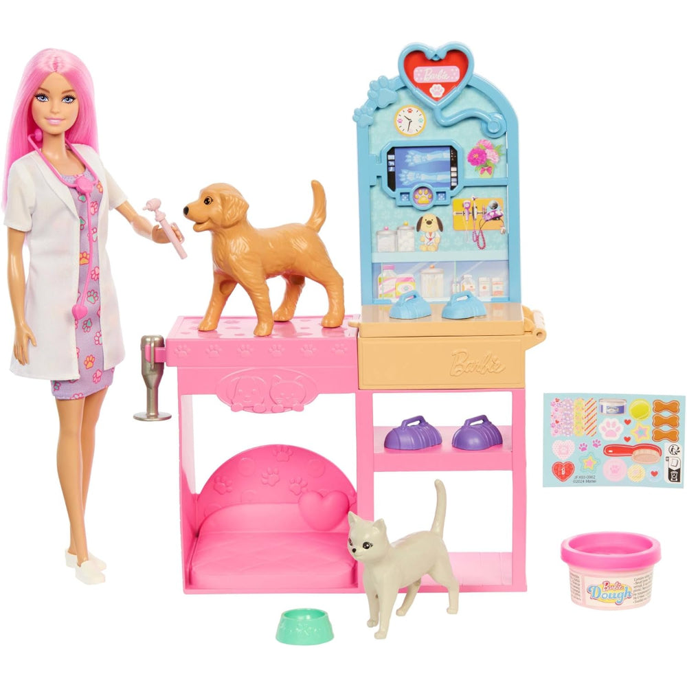 Barbie Fast Cast Veterinarian Clinic Playset
