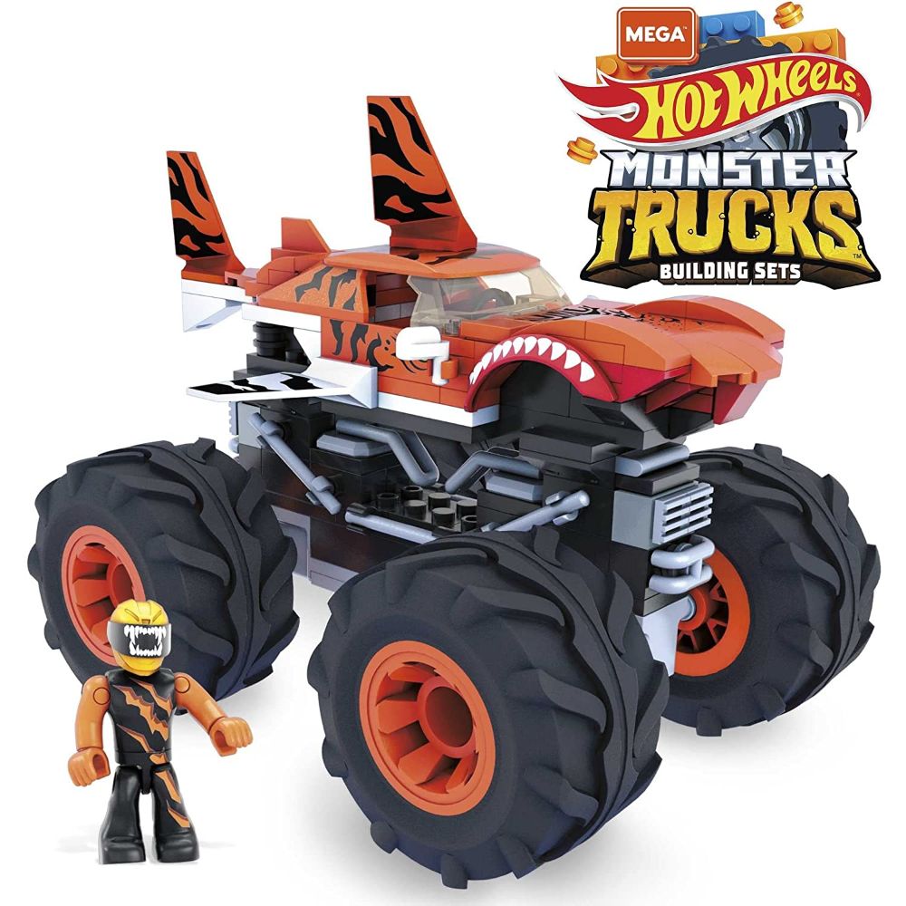 Hot Wheels Mega Construx Tiger Shark Monster Truck