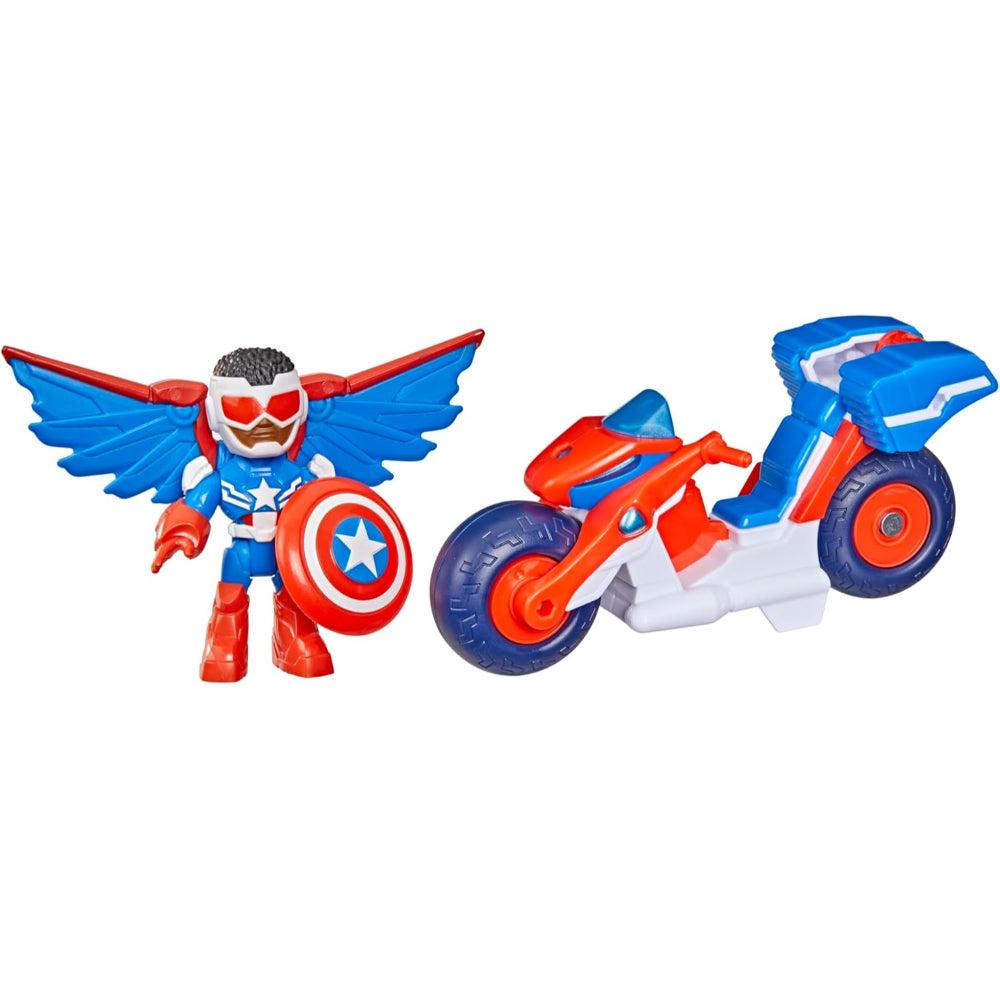 Marvel IMF Captain America: Sam Wilson Super Bike Action Figure & Toy Motorcycle