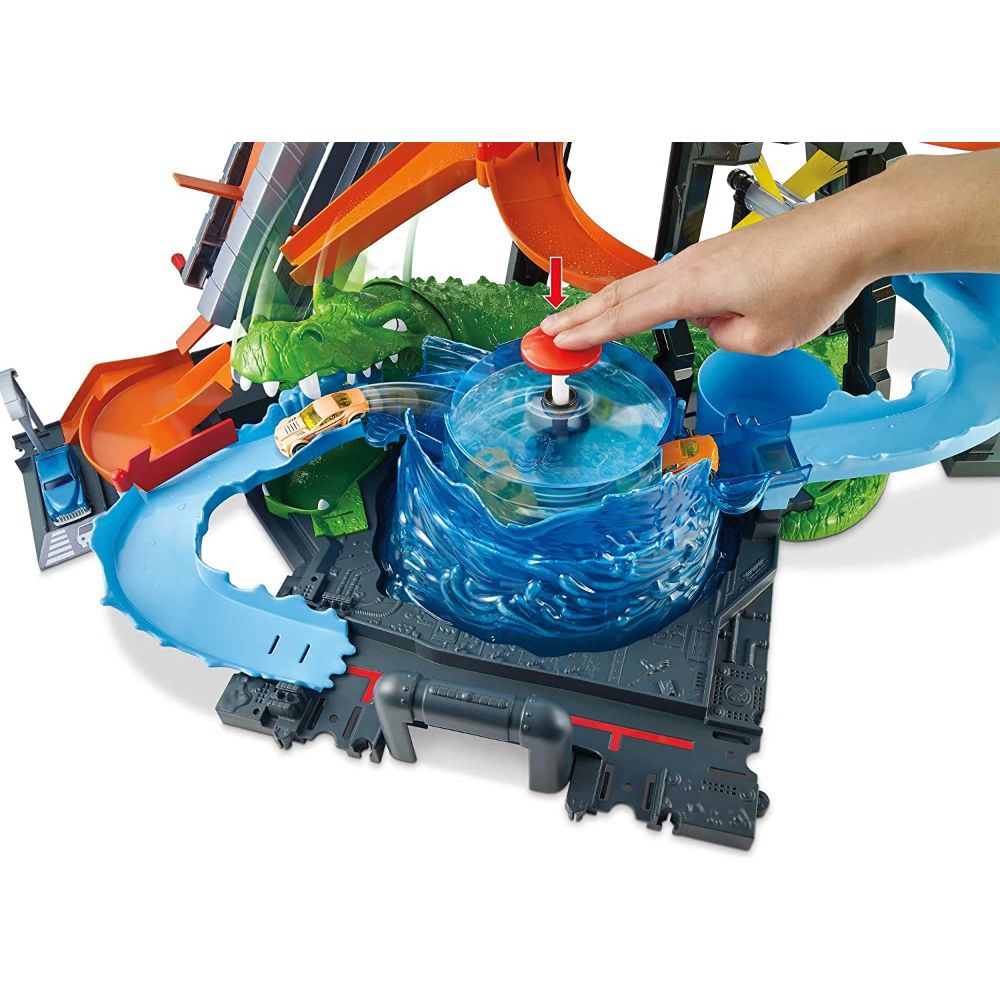 Hot Wheels Color Shifters Ultimate Gator Car Wash Playset