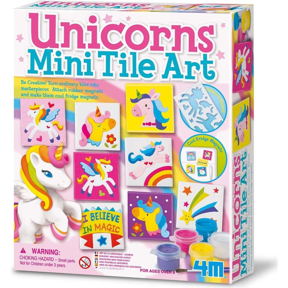 4M Mini Tile Art Unicorns
