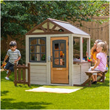 KidKraft Pioneer Cottage Wooden Outdoor Playhouse