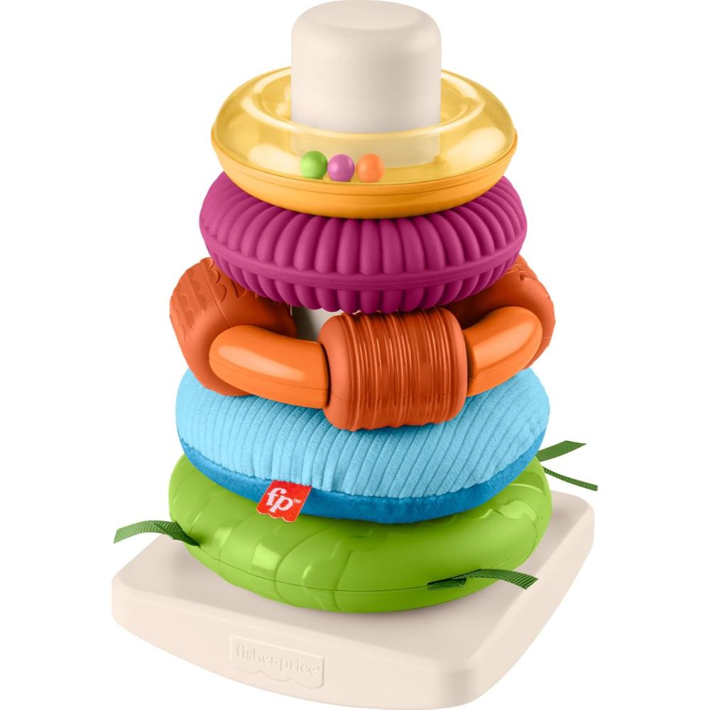 Fisher-Price Sensory Rock-A-Stack Roly-Poly Stacking Toy