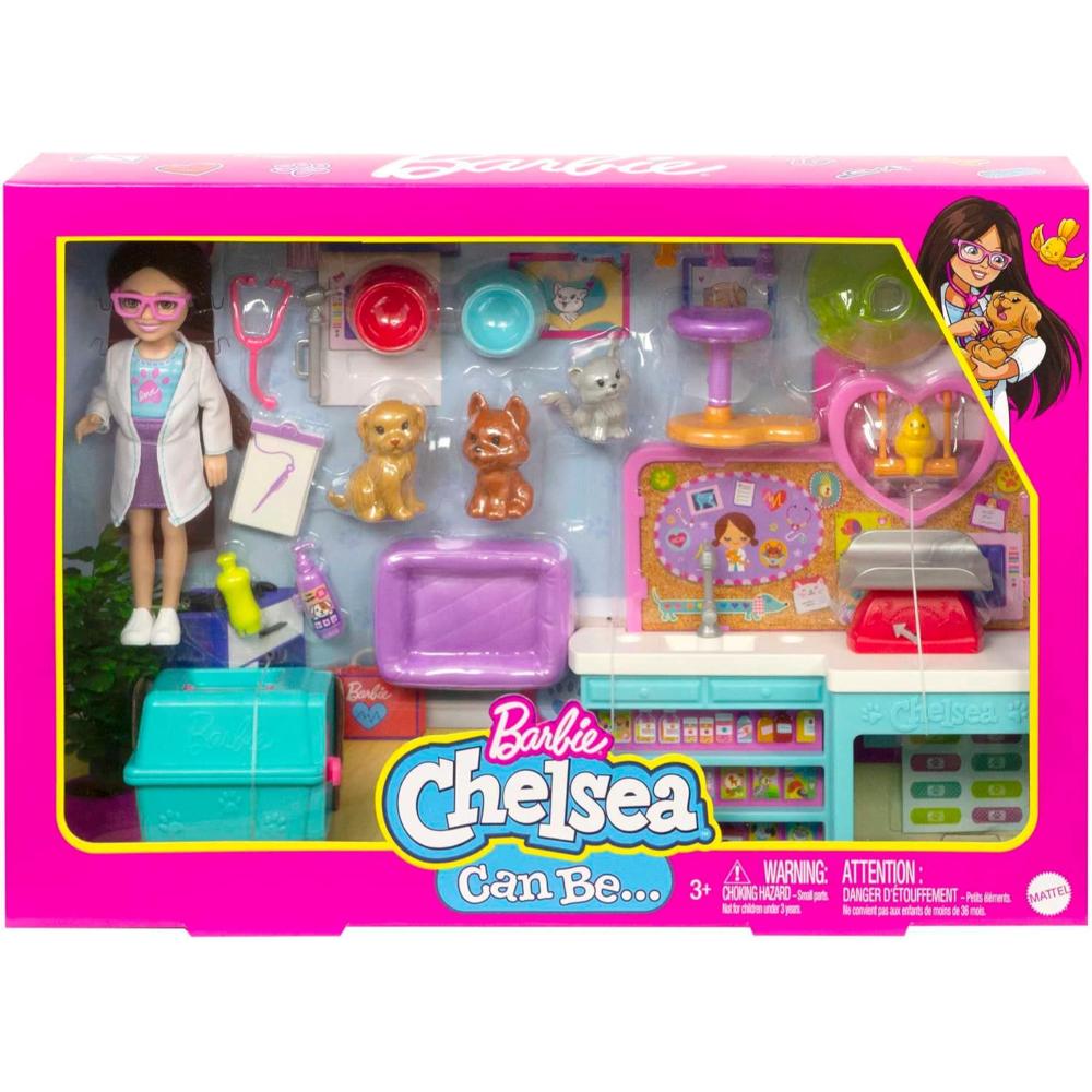 Barbie Club Chelsea Doll Pet Vet Playset